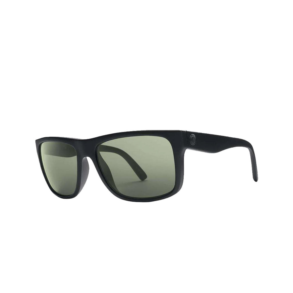 Electric Swingarm Polarized Sunglasses Matte-Black Ohm-Grey Square