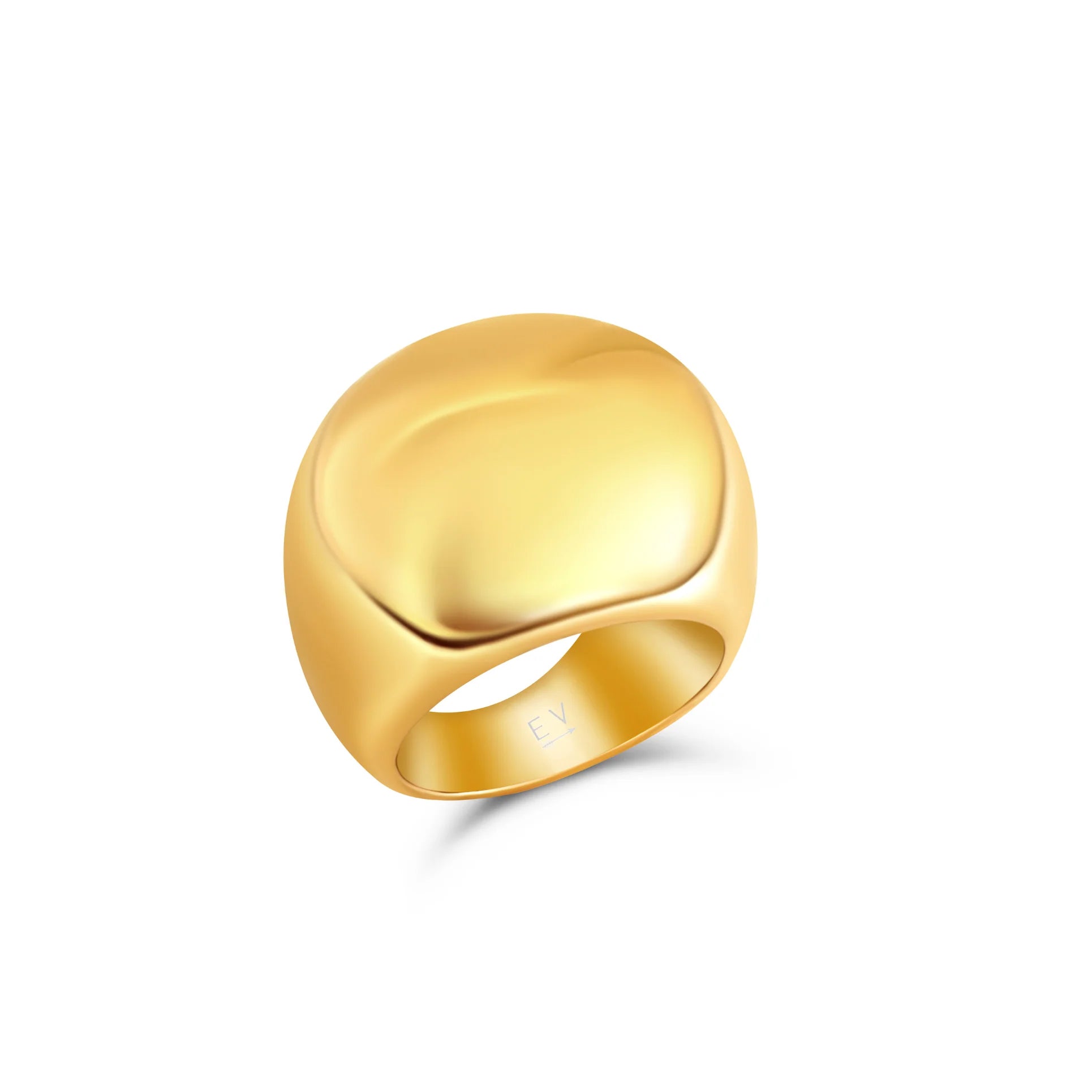 Ellie Vail Oversized Dome Ring Gold 7