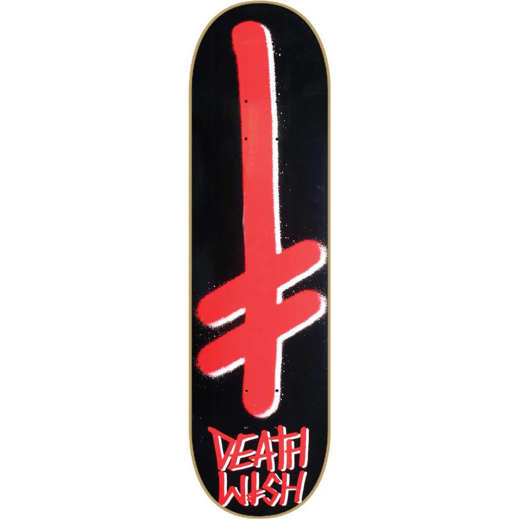 Deathwish Skateboards Gang Logo Deck Black/Red 8.25