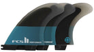 FCS 2 Performer PC Tri-Fin Set Teal-Black XL