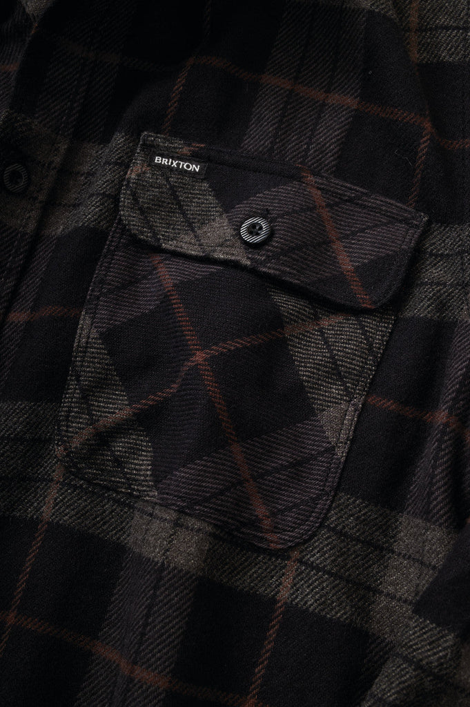 Bowery L/S Flannel - Black/Charcoal.