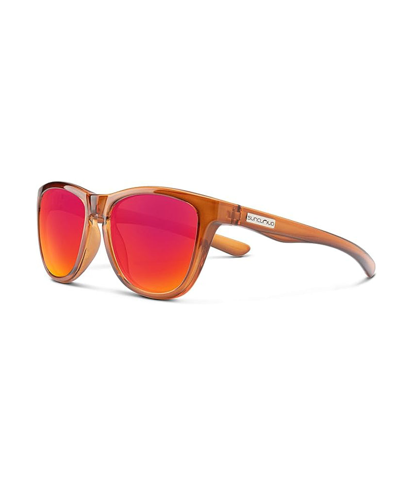 SunCloud Topsail Polarized Sunglasses  CRSAmb RedML Square