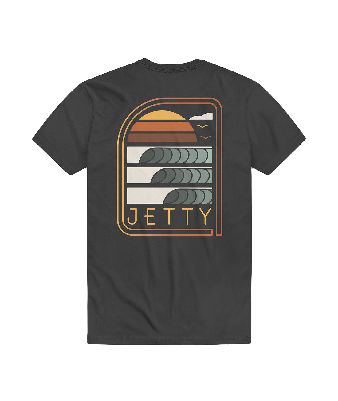 Jetty Sunup SS Tee Charcoal XXL