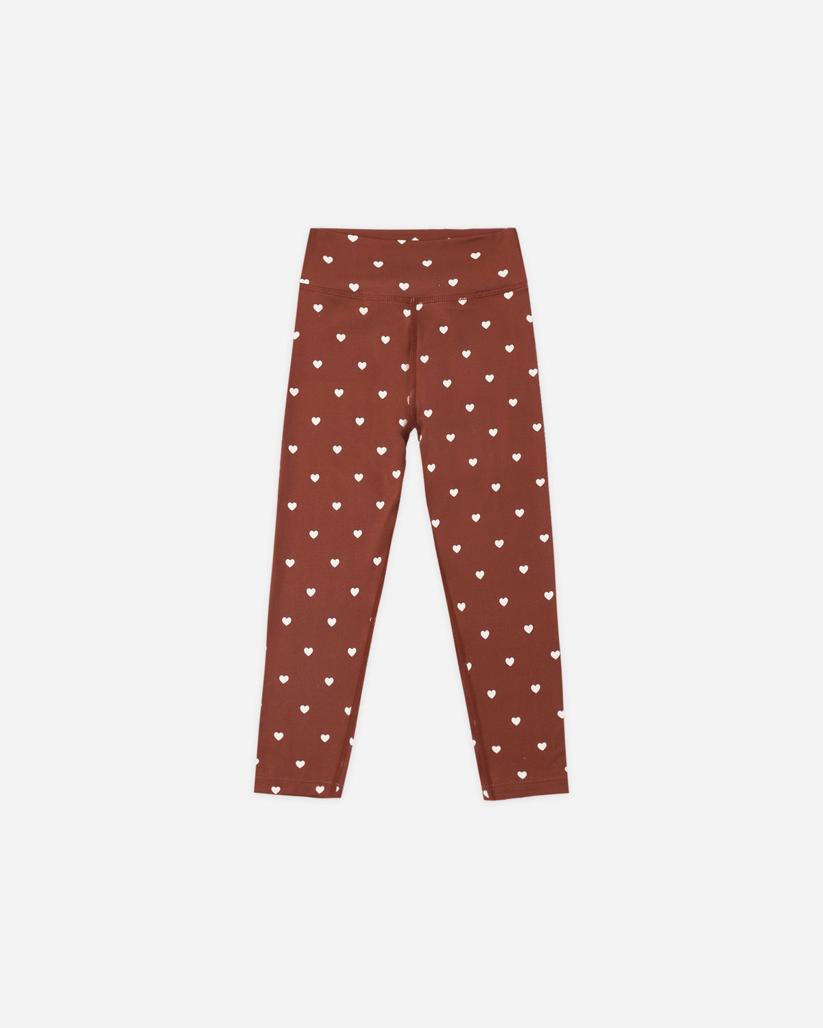 Rylee and Cru Basic Legging Brick Hearts 10-11Y