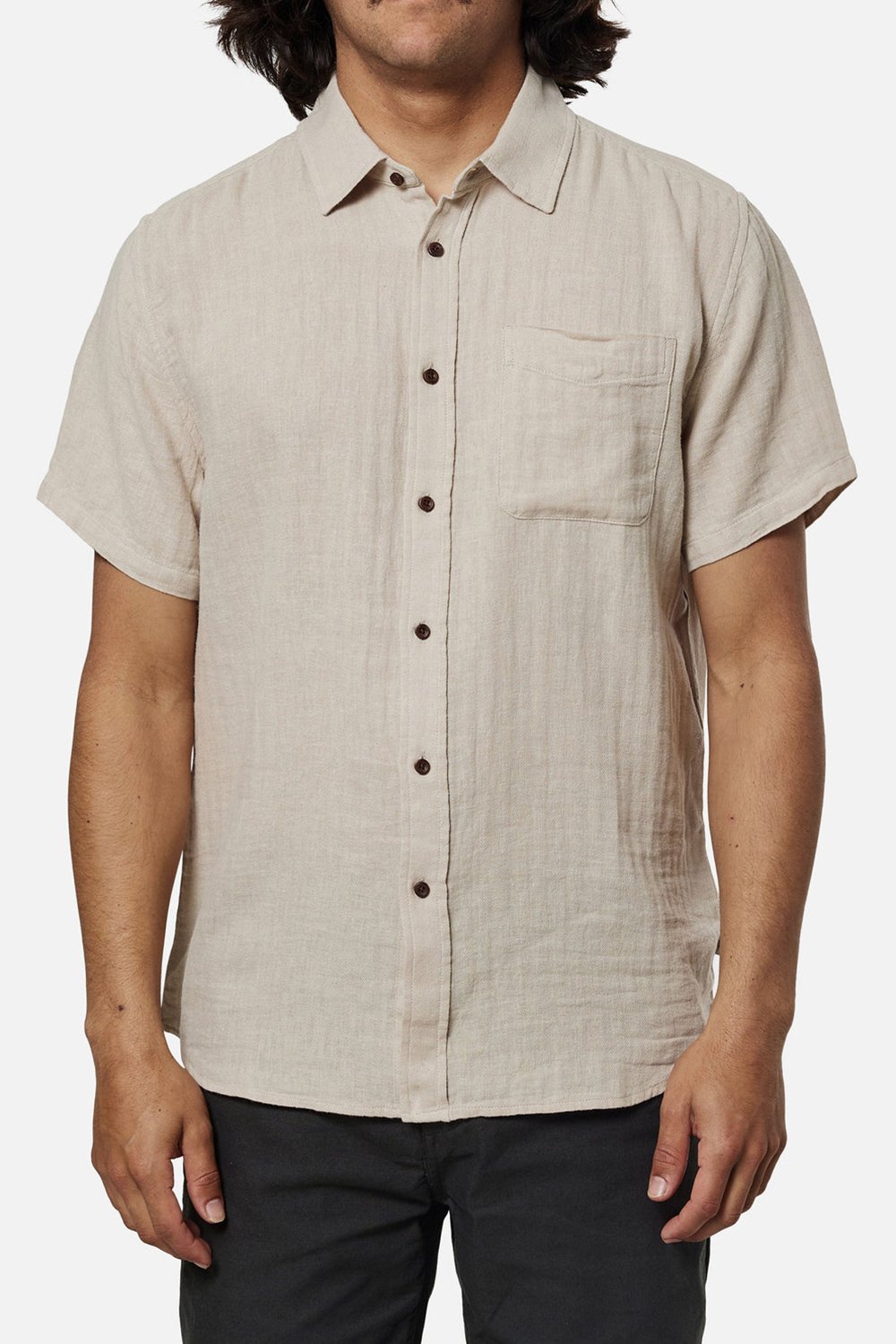 KATIN ALAN SOLID SHIRT LIGHT GRAY (LIGHT GRAY) L
