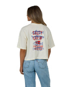 SALTY CREW FISH FINDER SKIMMER TEE OFF WHITE L