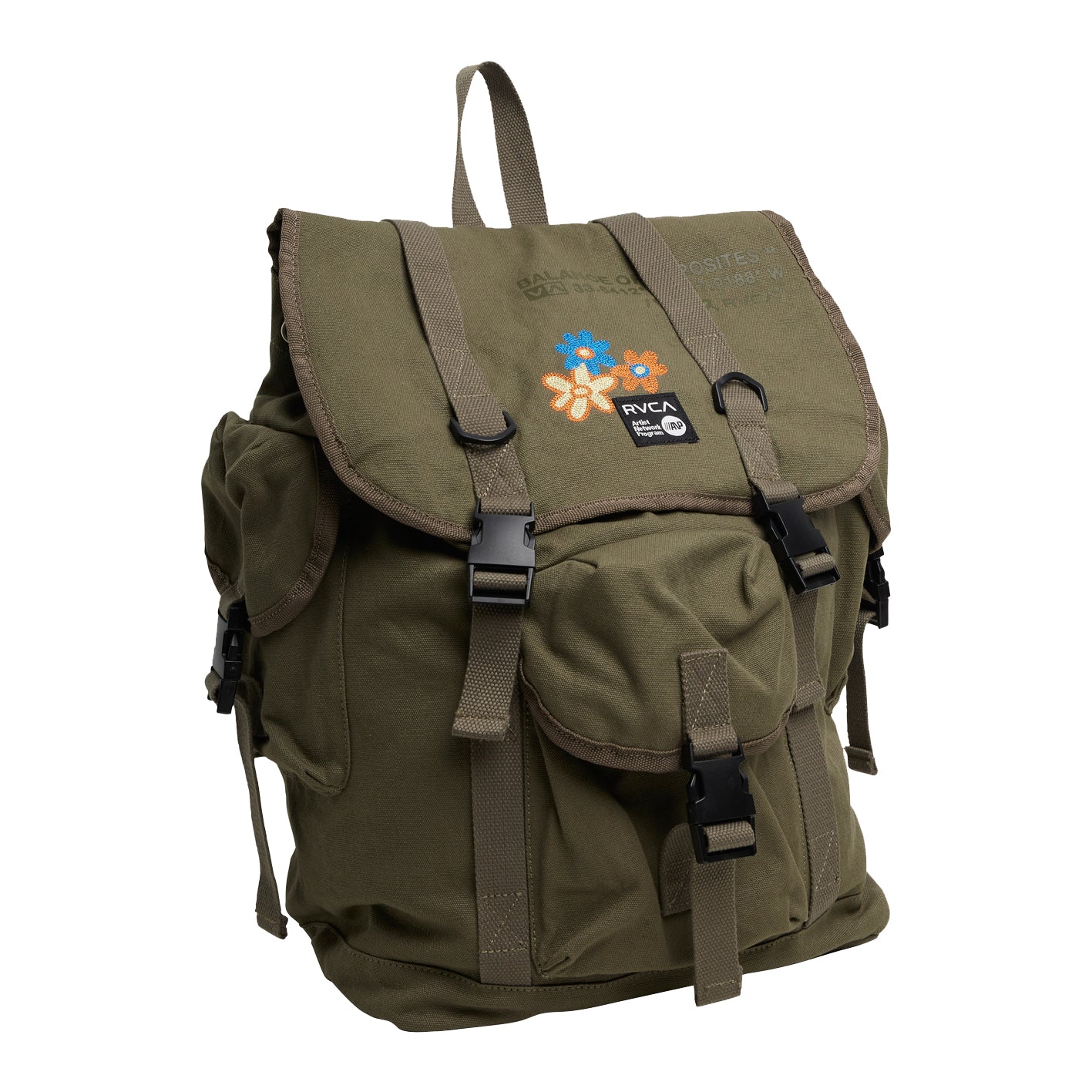 RVCA Mel G Trooper Military Backpack OLV OS
