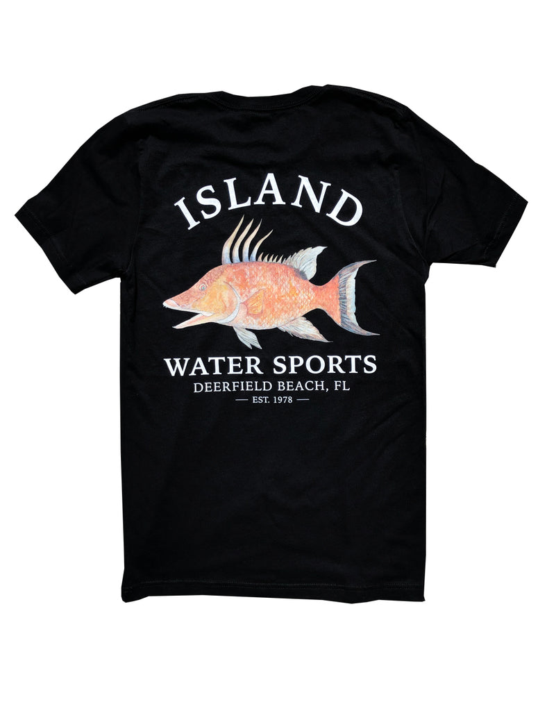 Island Water Sports Hogfish SS Tee Black XXL