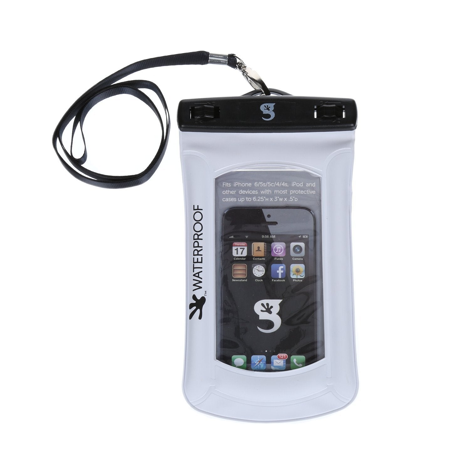 Gecko Floating Waterproof Dry Bag for iPhone White