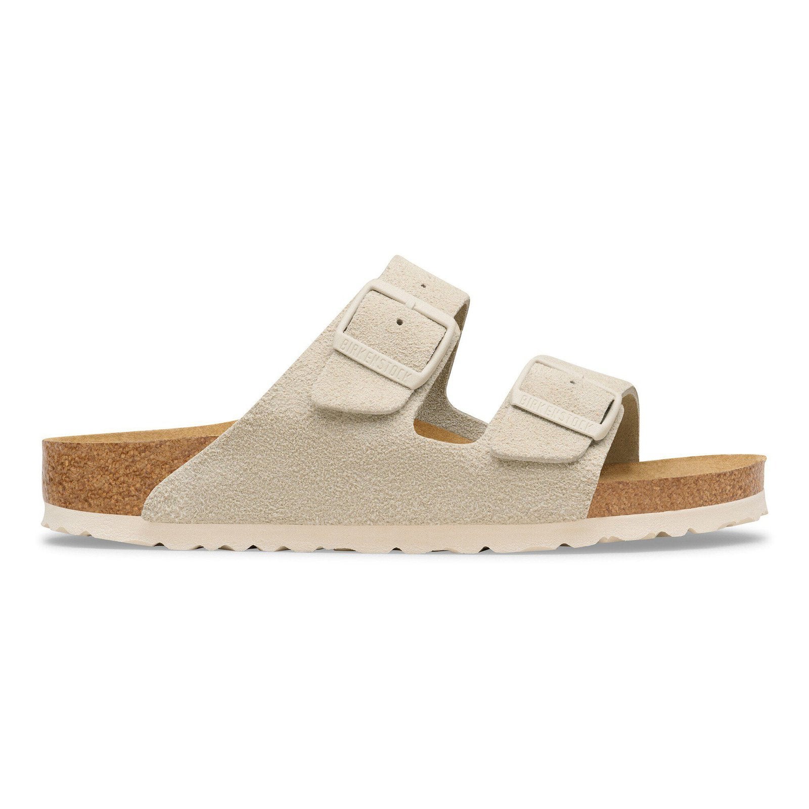 Birkenstock Arizona Womens Sandal Suede-Oyster 6