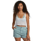 RVCA Railed Crochet Tank WPW L