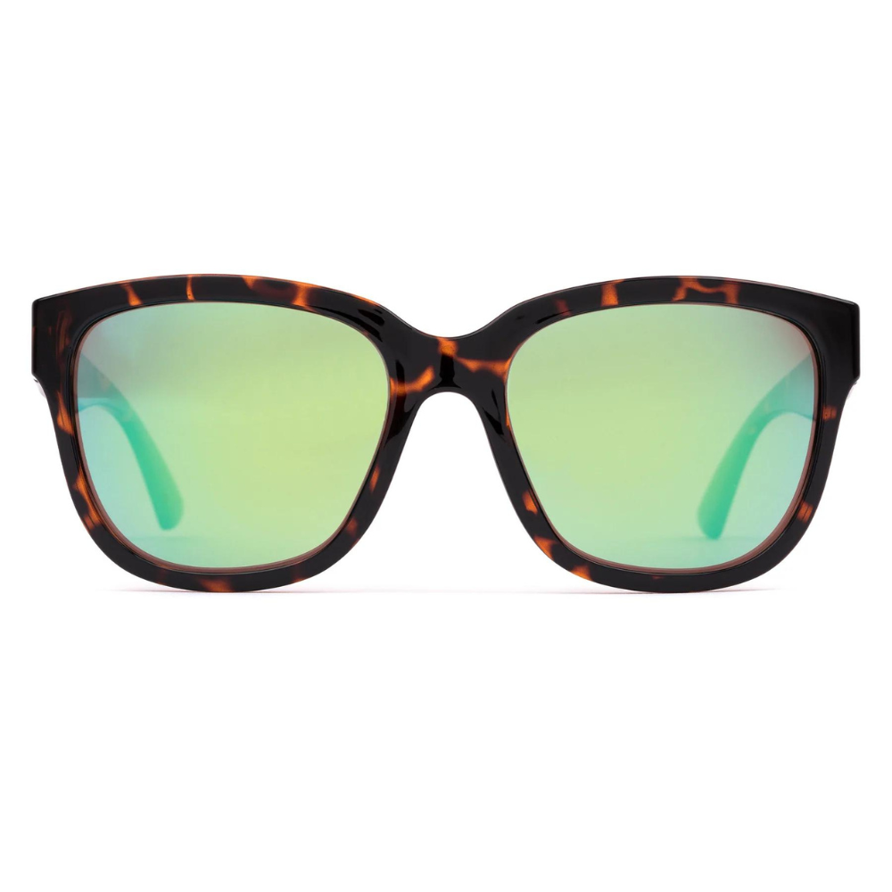 Otis Odyssey Polarized Sunglasses OchreHavana MirrorGreen