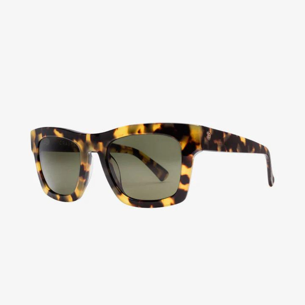 Electric Mini Crasher Polarized Sunglasses GlossSpottedTort Grey Square