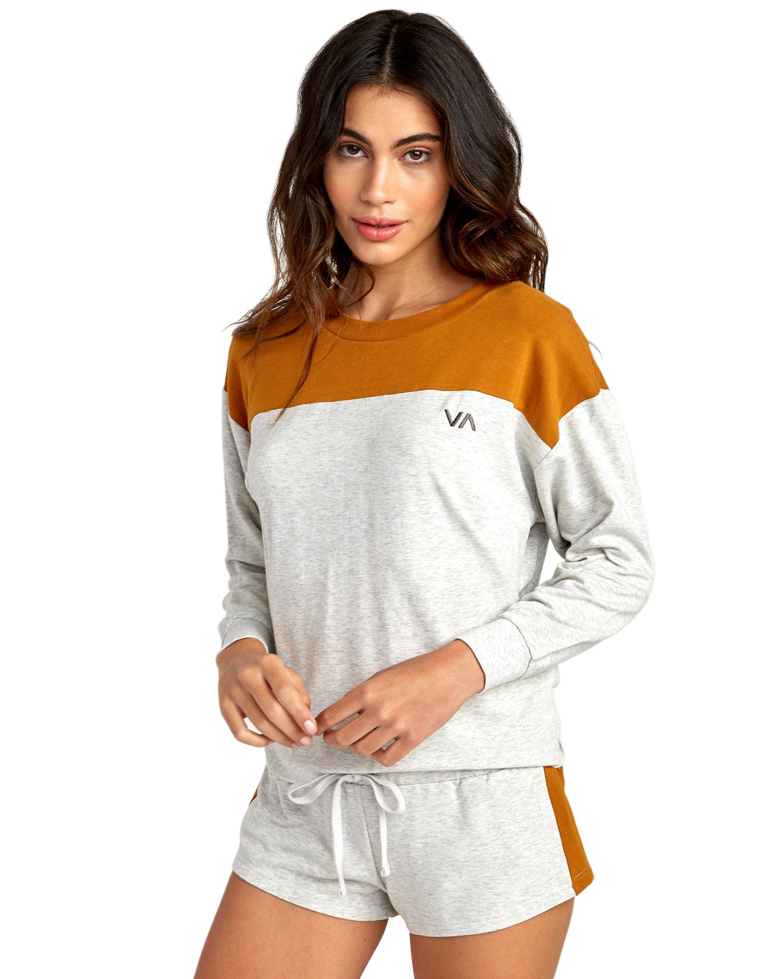 RVCA Sophomore Pullover Sweater LHT-LightHeather S