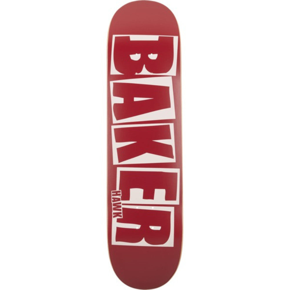 Baker Skateboards Brand Name B2 Deck Maroon 8.0 RH