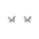 Pura Vida Butterfly in Flight Earring Silver