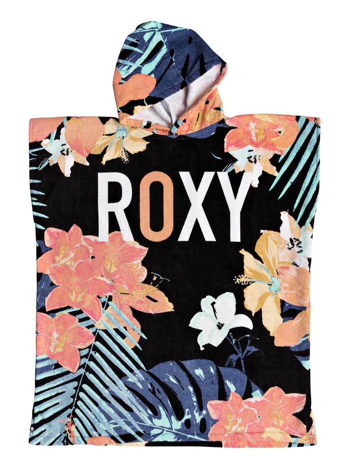 Roxy Girls Pass This On Surf Poncho KVJ9-Black OS