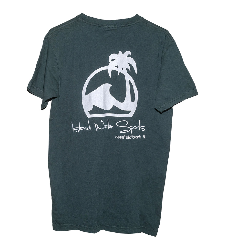 Island Water Sports Script Garment Dye SS Shirt Willow-DFB XXL