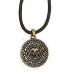 Cruz Gold Coin Pirate Necklace GoldBlack