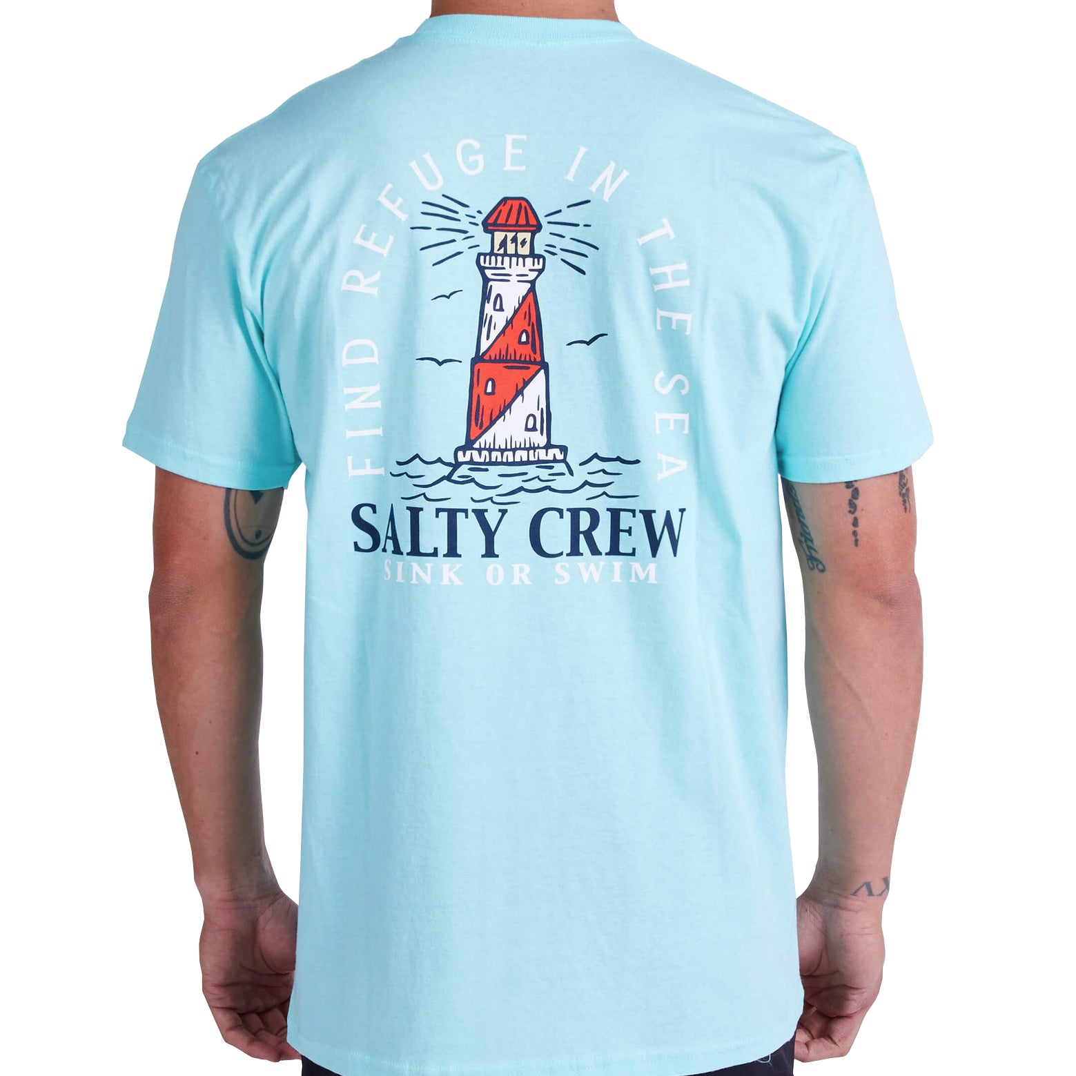 Salty Crew Outerbanks Standard  SS Tee SeaFoam S