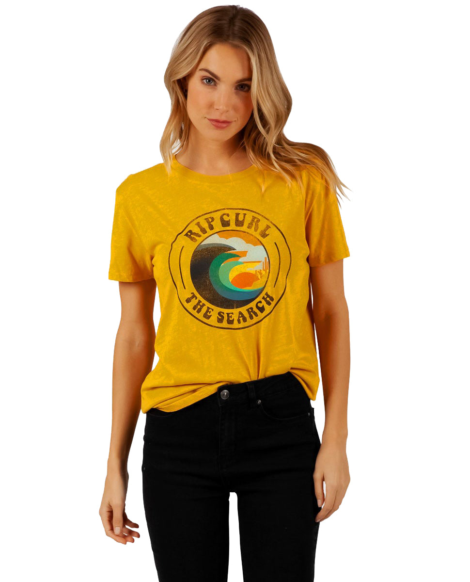 Rip Curl Searching Boy SS Tee Gold S