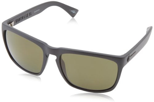 Electric Knoxville XL Polarized Sunglasses Matte Black Ohm Grey Square