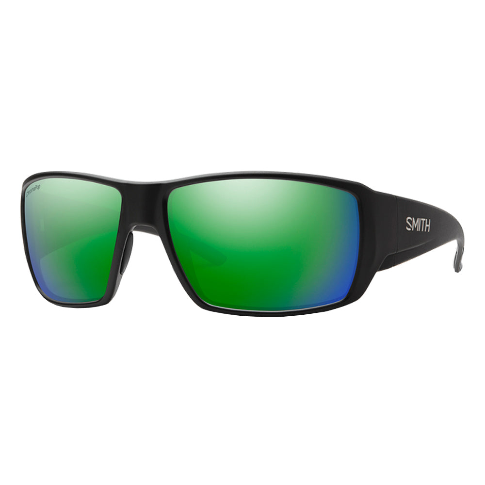 Smith Guides Choice Polarized Sunglasses MatteBlack GreenMirror ChromapopGlass