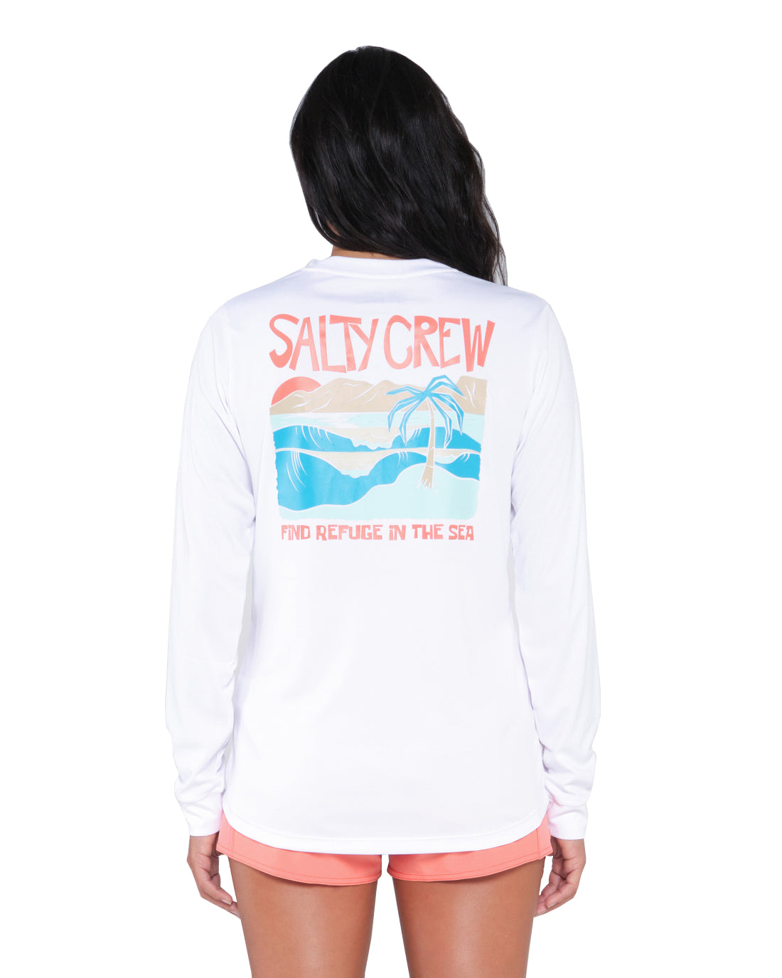 Salty Crew Postcard LS Sun Shirt White XL