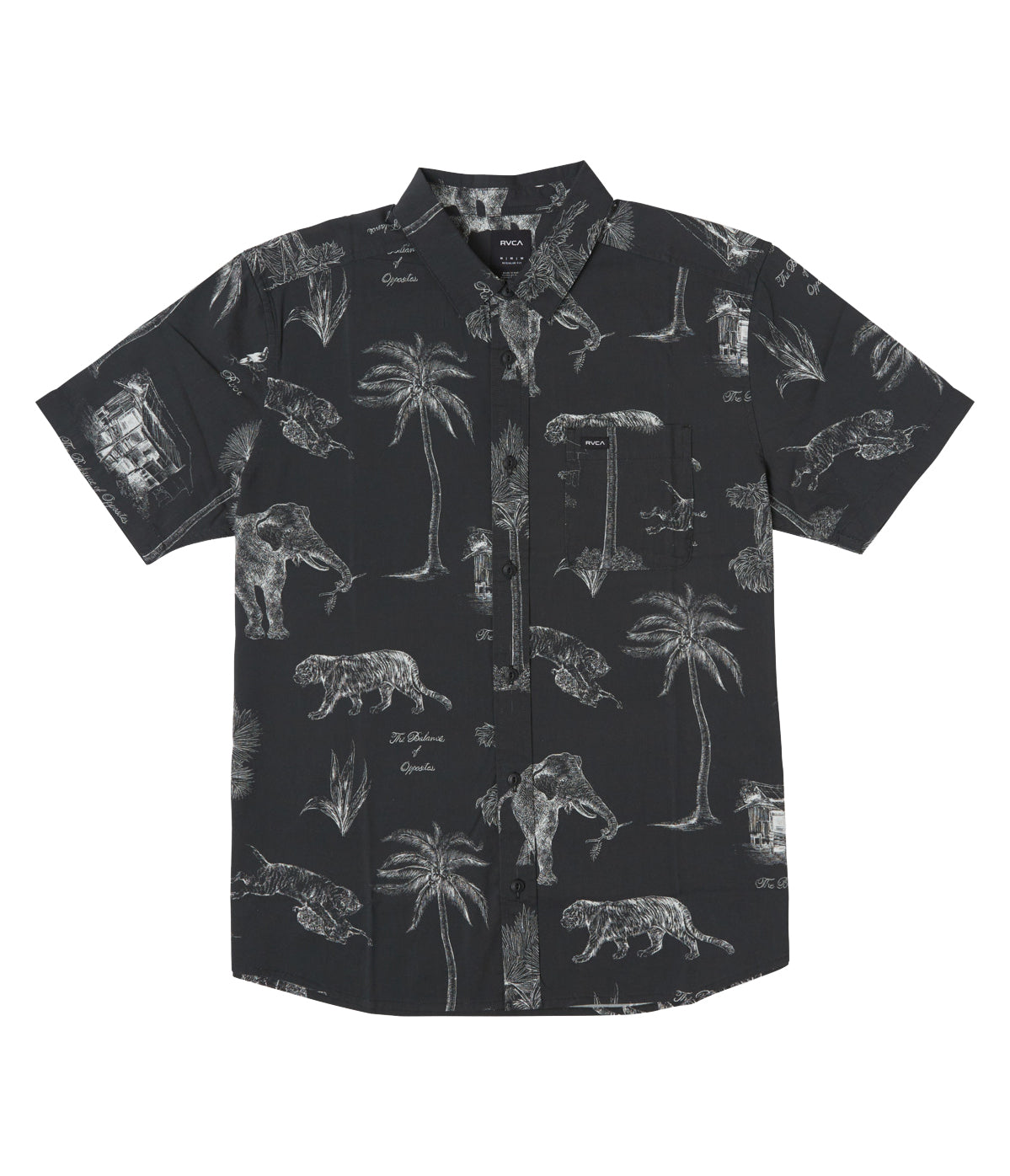 RVCA Tropic Winds SS Woven BLK S