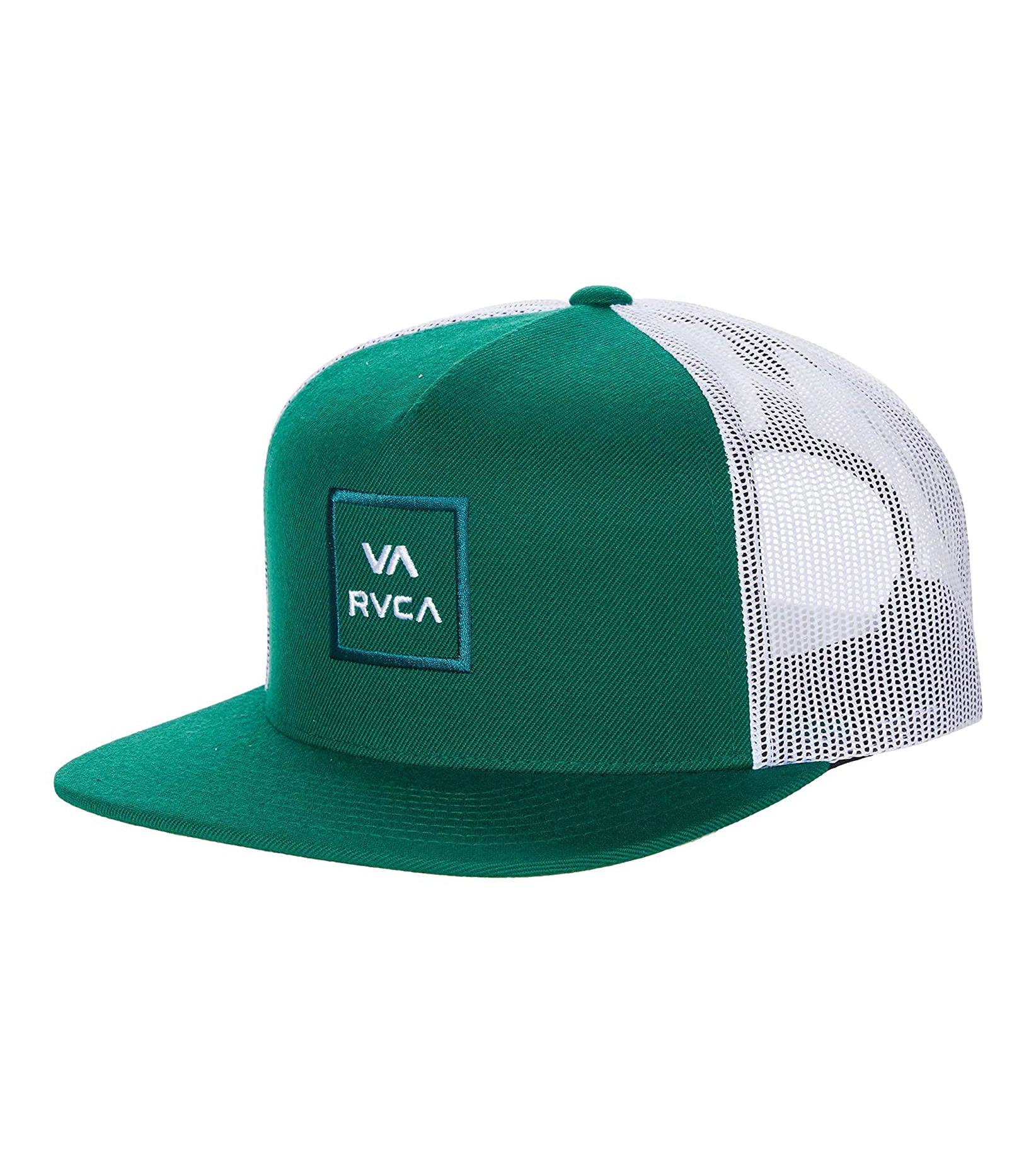 RVCA VA All The Way Trucker Hat GNW-Green/White OS