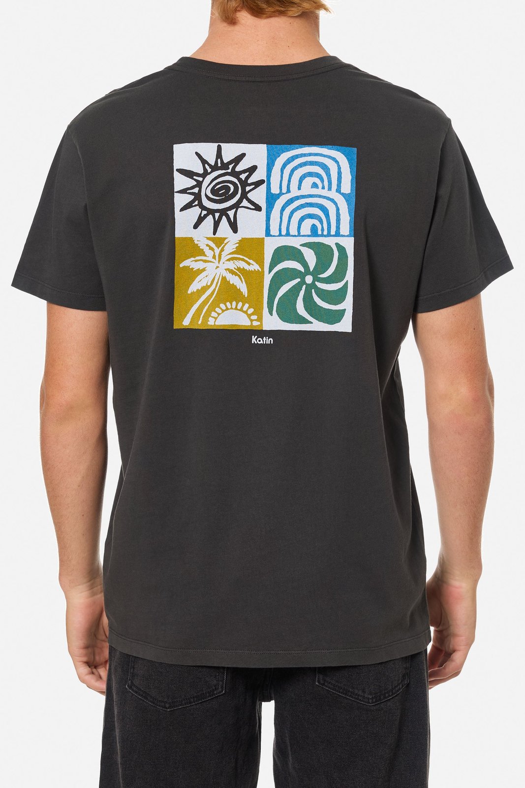 KATIN REALM TEE BKWSH-BLACK WASH XL