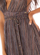 MAAJI GOLDEN STRIPES MOON BAY OPEN BLUE LG