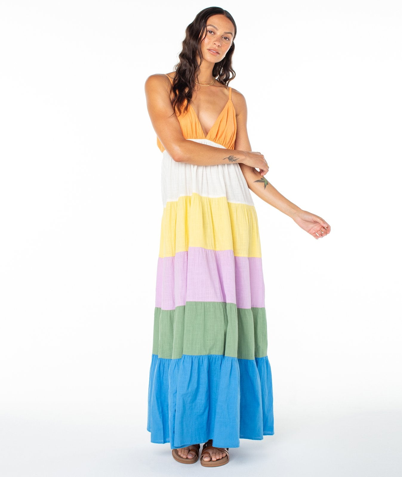 Roxy Honolulu Glow Maxi Dress MUL S