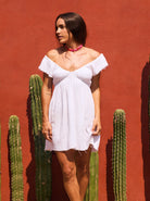 Roxy Luna Flutter Sleeve Mini Dress WBS0 M