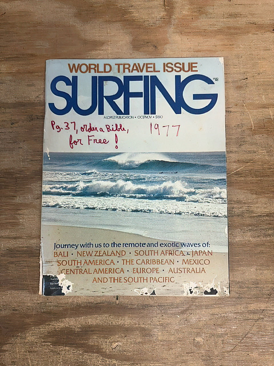 Surfing Magazine World Travel Issue - Oct/Nov 1977