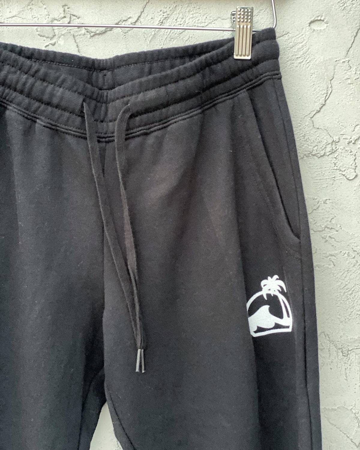 Island Water Sports California Wave Wash Sweatpants Black/White L