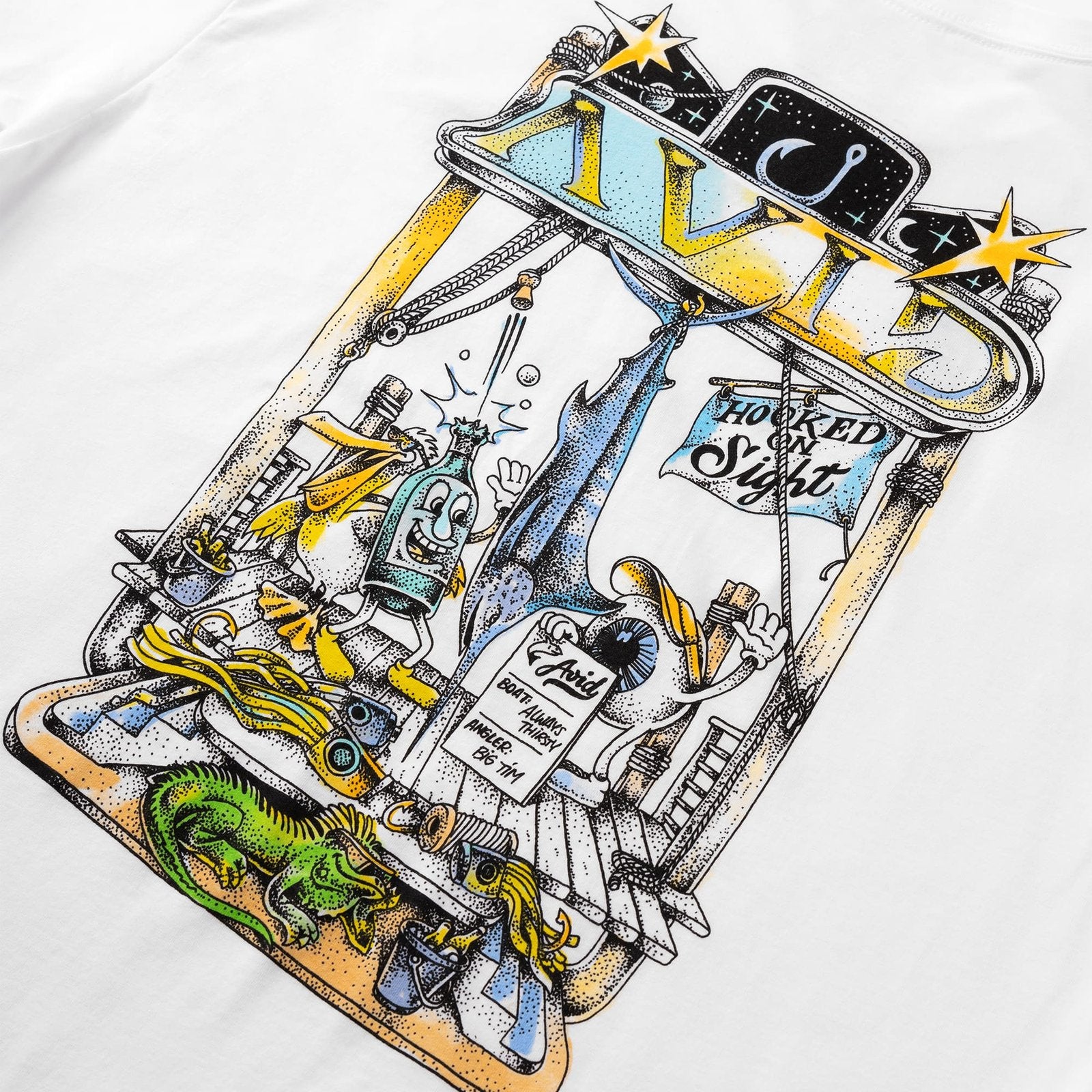 Avid Cosmic Docktales SS Tee WHT XXL