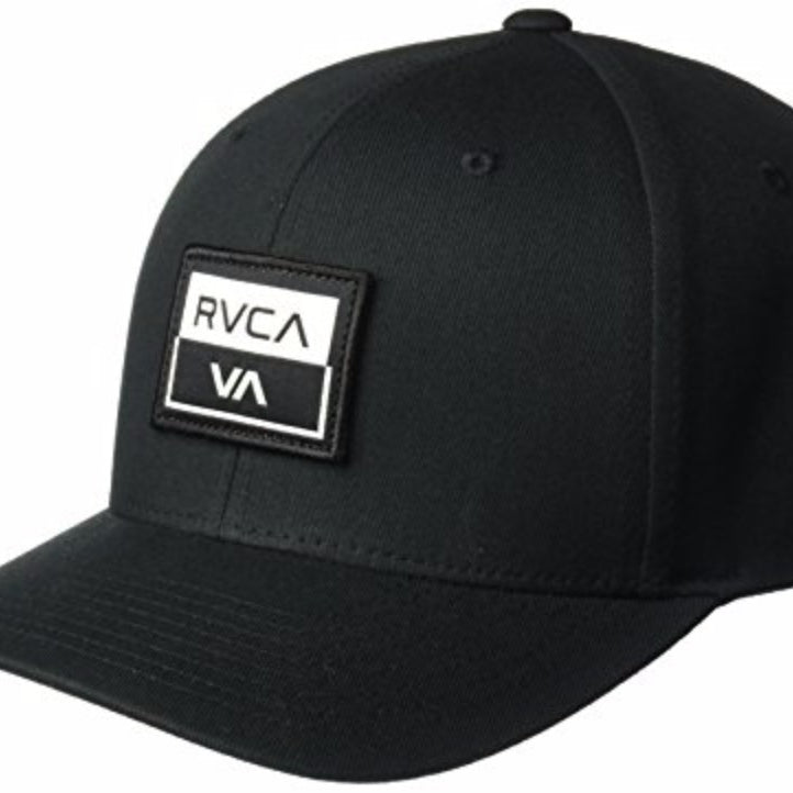 RVCA Metro Flexfit Hat Black LXL