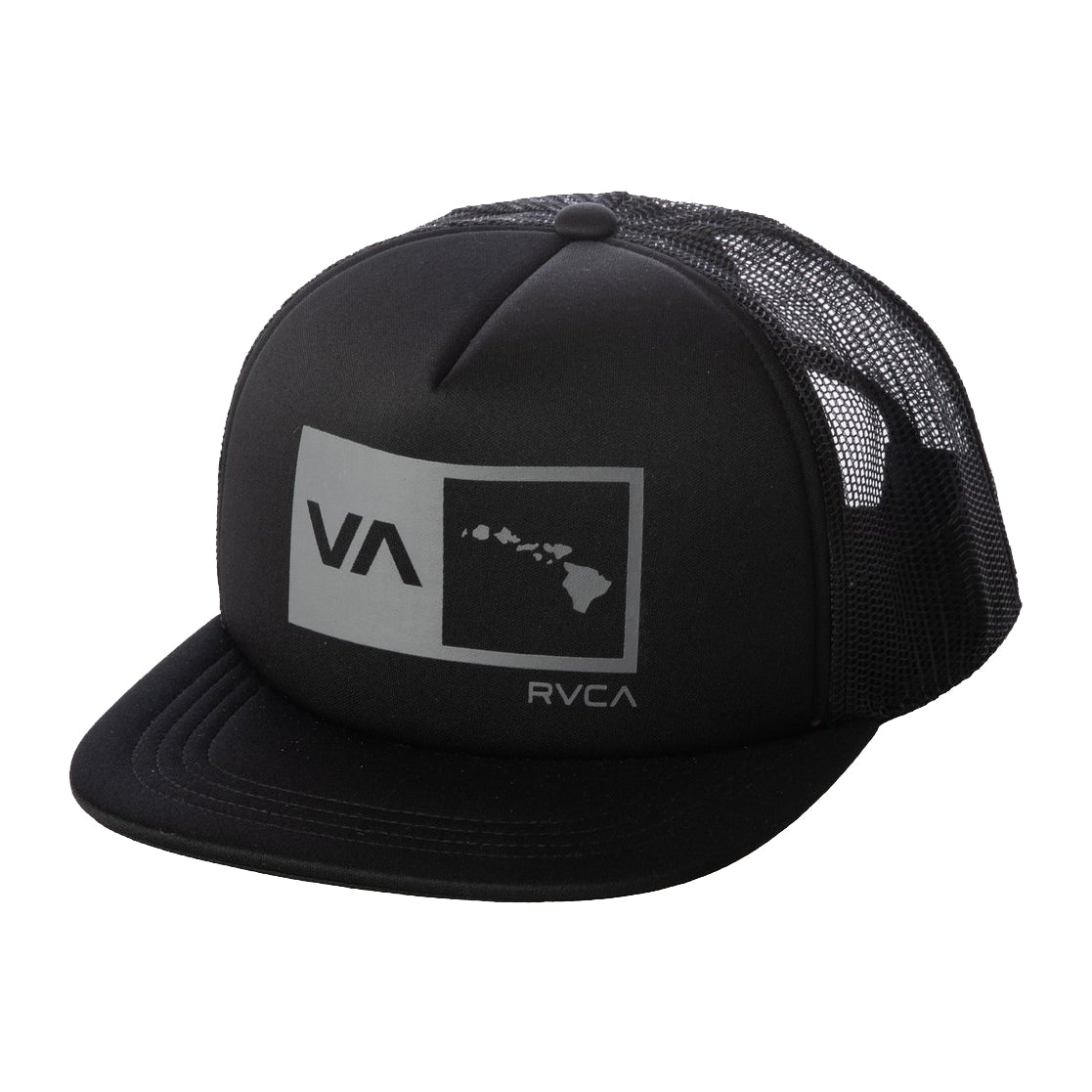 RVCA Island Balance Box Trucker Hat BLK OS