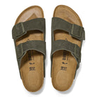 Birkenstock Arizona Mens Sandal Suede-Thyme 12