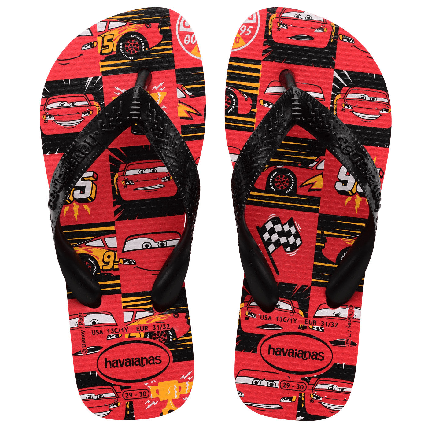 Havaianas Cars Boys Sandal 4349-Ruby Red-Black 9