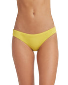 RVCA Solid Cheeky Bikini Bottom MUS-Mustard L