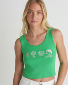 Hurley Three Days Scoop Crop Tank IslandGreen S