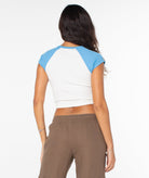 Roxy Paraiso Cropped Ribbed Tee BTG L