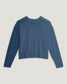 Free Fly Bamboo Shade Crossover Long Sleeve Pacific Blue M