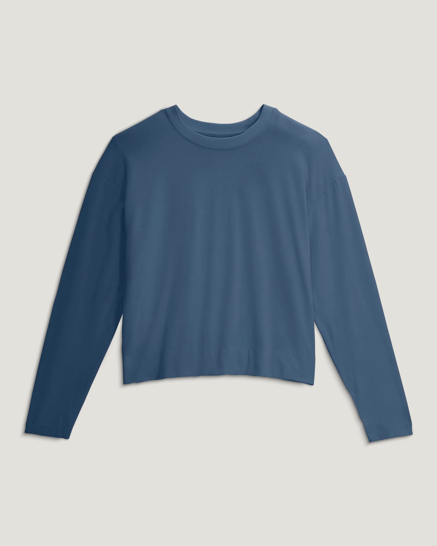 Free Fly Bamboo Shade Crossover Long Sleeve Pacific Blue S