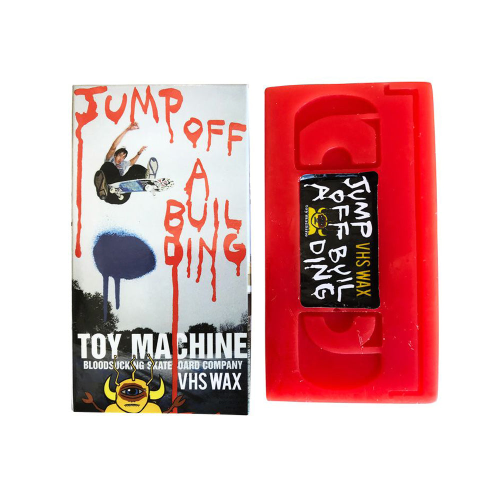 Toy Machine Jump Off a Building VHS Skateboard Wax Red