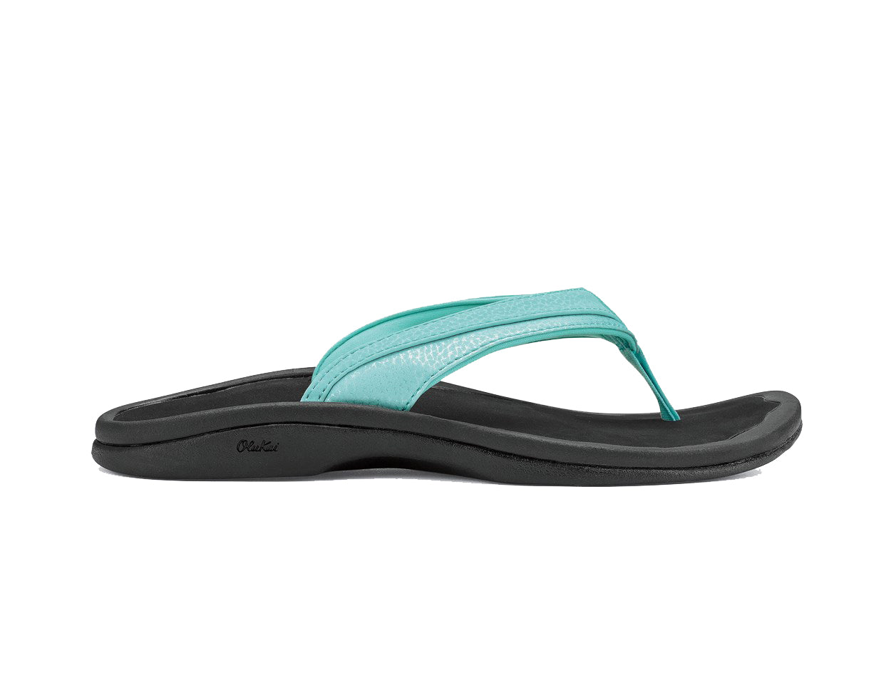 Olukai Ohana Womens Sandal 1V40-Sea Glass-Black 10