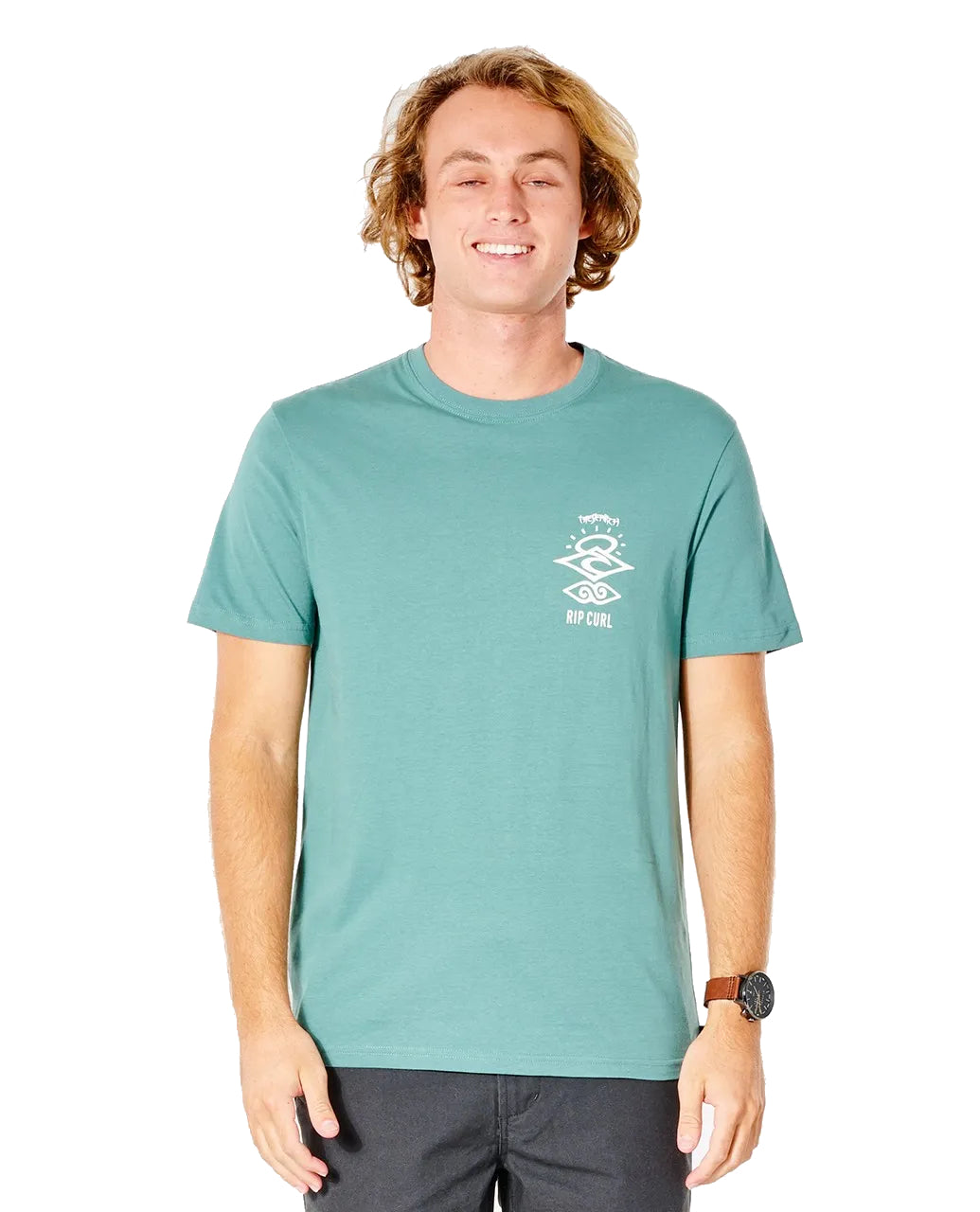 Rip Curl Search Icon SS Tee MutedGreen S