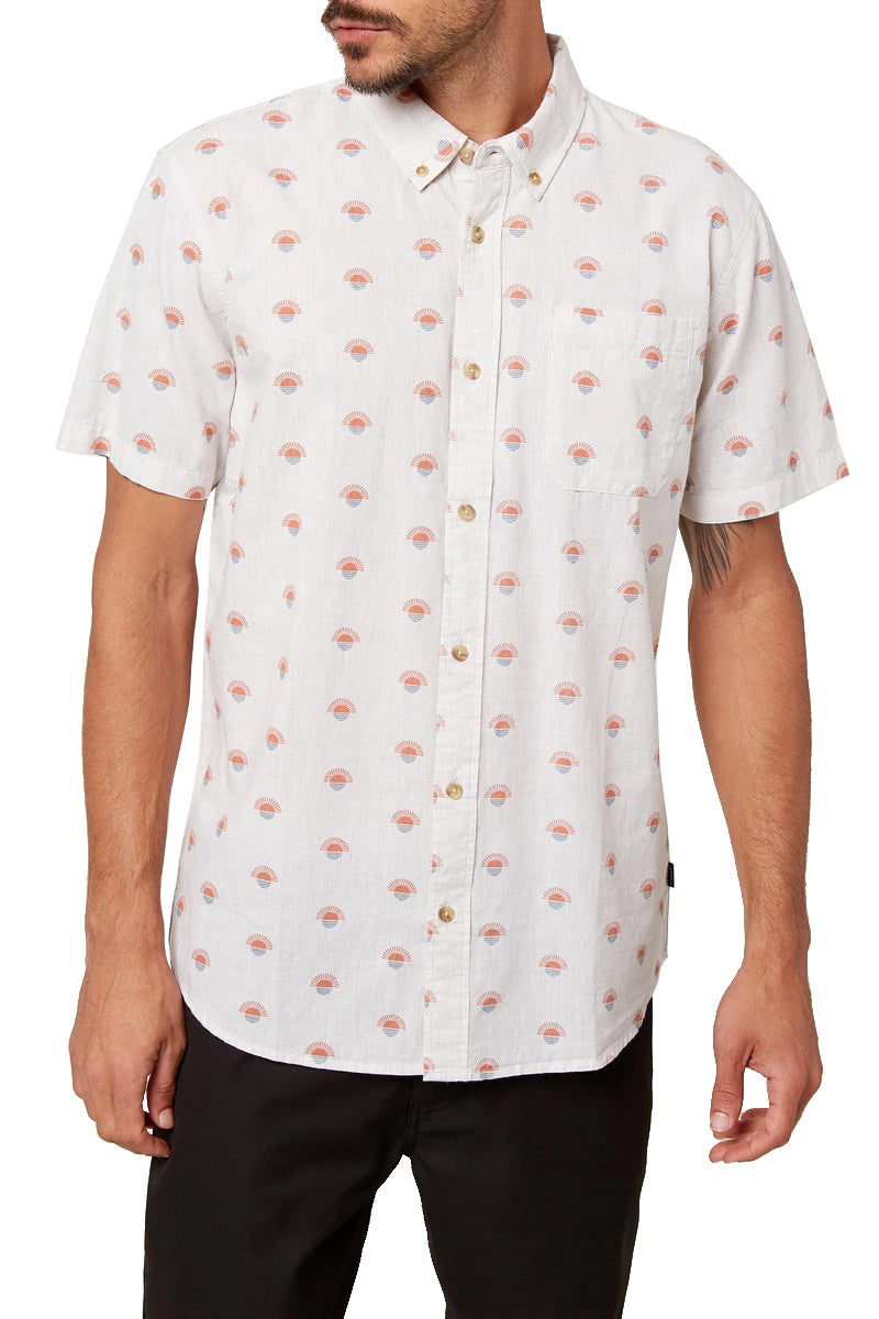 ONeill Horizon SS Woven Shirt Cream XL